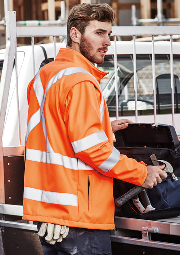Syzmik- ZJ616 Unisex Hi Vis 2 in 1 X Back Soft Shell Jacket